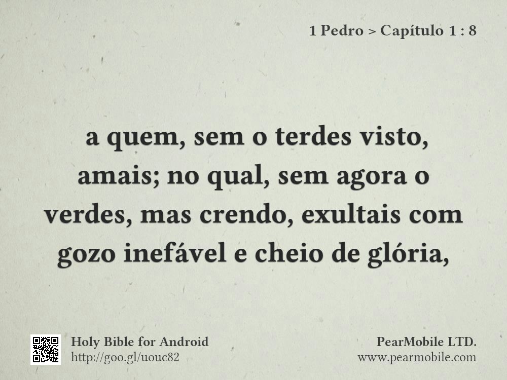 1 Pedro, Capítulo 1:8
